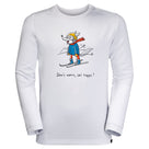 Kid's Skiing Wolf Long-Sleeve Baselayer Top