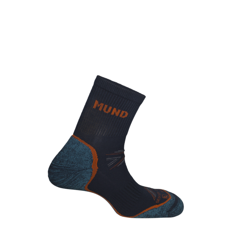 Calcetines para Hombre MUND SOCKS Slope Summer Trekking Negro para Montaña  (EU 46 - 49)